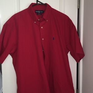 Red Polo Ralph Lauren Blue Pony SS Blake shirt L